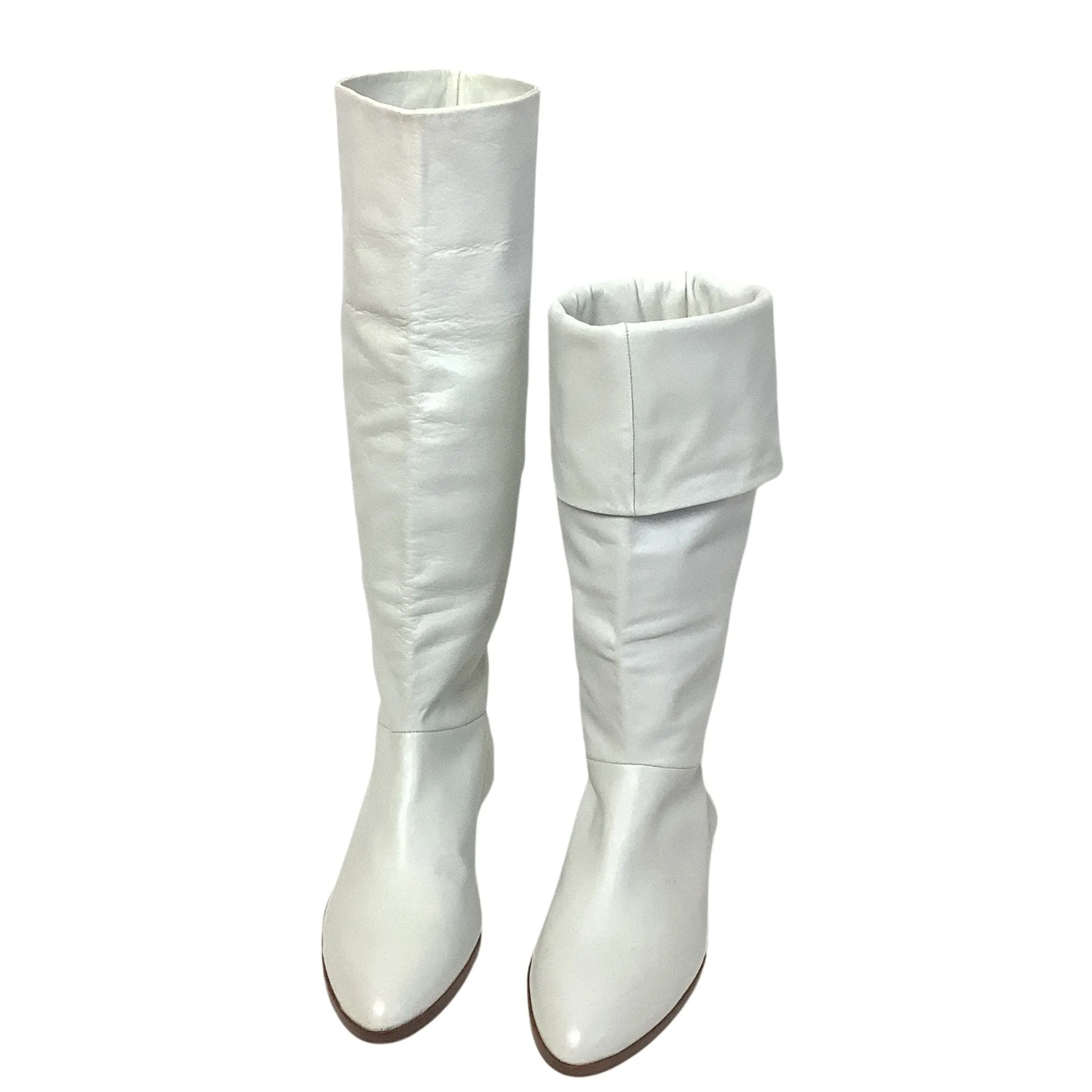 White Leather Boots 1990s